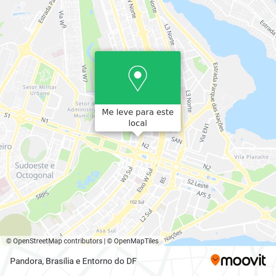 Pandora mapa