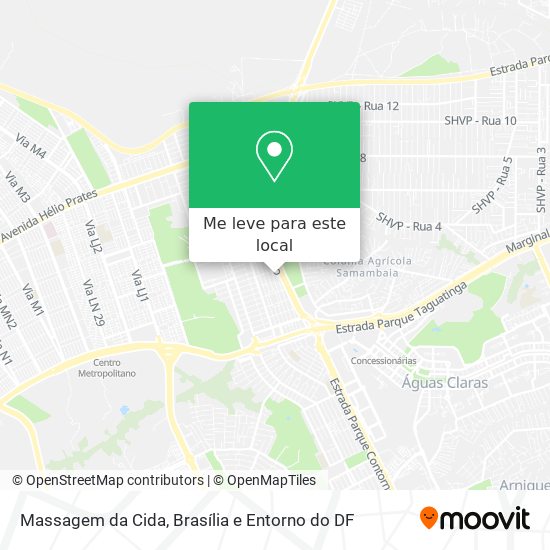 Massagem da Cida mapa
