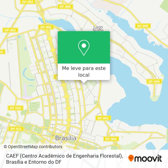 CAEF (Centro Acadêmico de Engenharia Florestal) mapa
