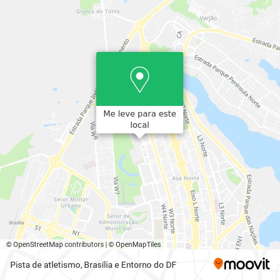 Pista de atletismo mapa