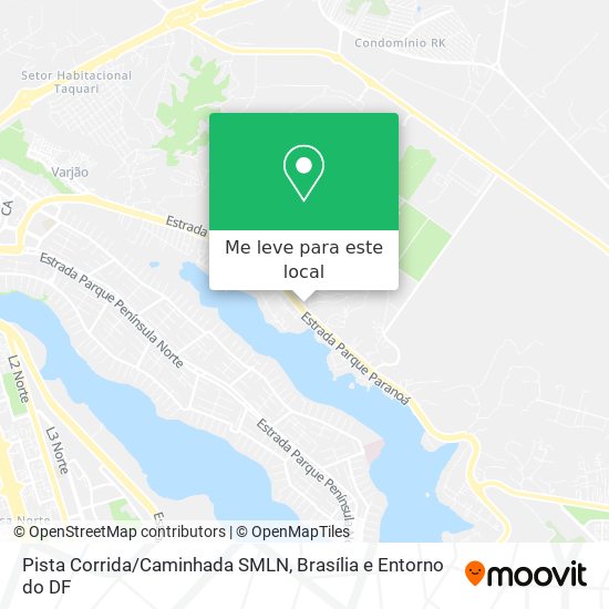 Pista Corrida/Caminhada SMLN mapa