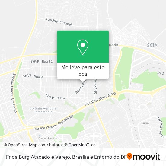 Frios Burg Atacado e Varejo mapa