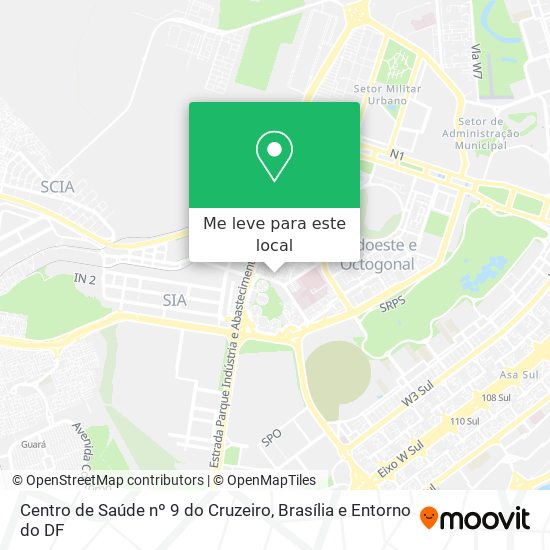 Centro de Saúde nº 9 do Cruzeiro mapa
