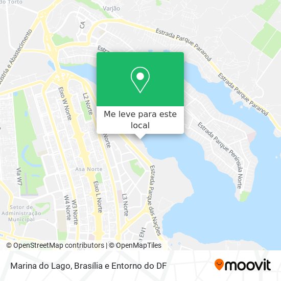Marina do Lago mapa