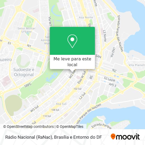 Rádio Nacional (RaNac) mapa