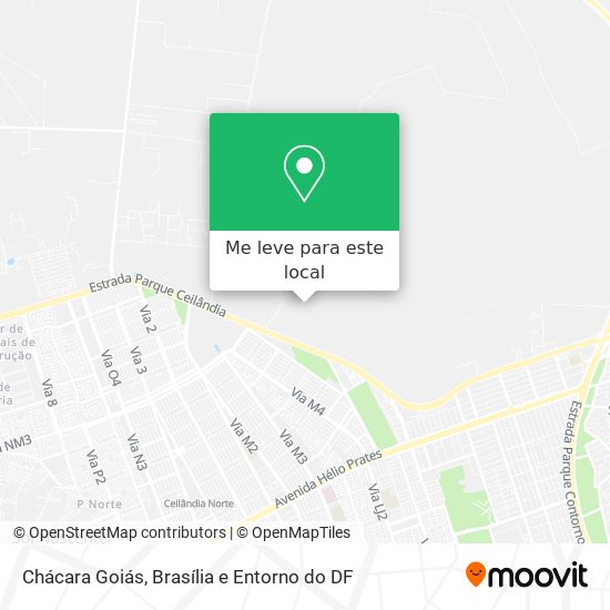 Chácara Goiás mapa