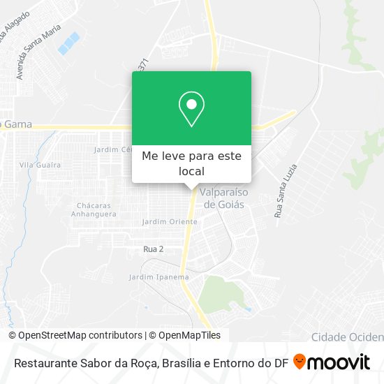 Restaurante Sabor da Roça mapa