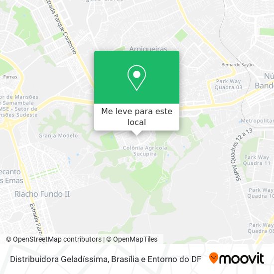 Distribuidora Geladíssima mapa