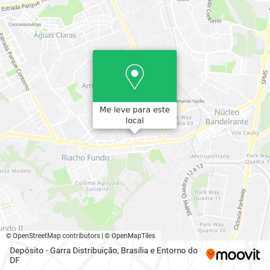 Depósito - Garra Distribuição mapa