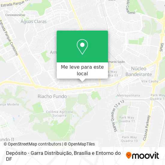 Depósito - Garra Distribuição mapa