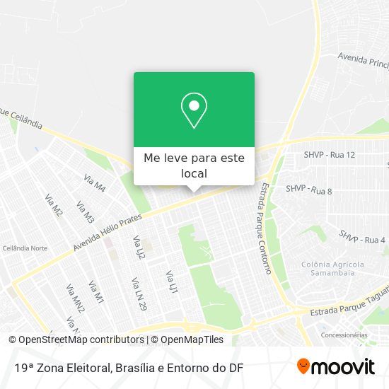 19ª Zona Eleitoral mapa