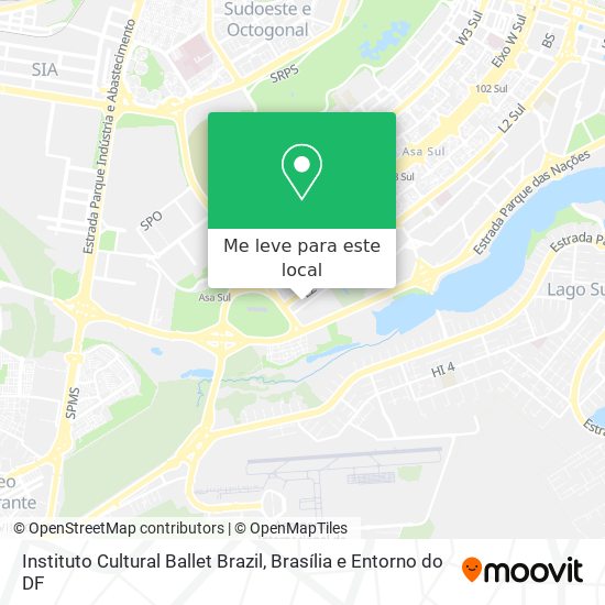 Instituto Cultural Ballet Brazil mapa