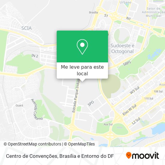 Centro de Convenções mapa