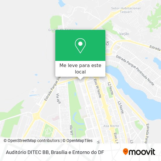 Auditório DITEC BB mapa