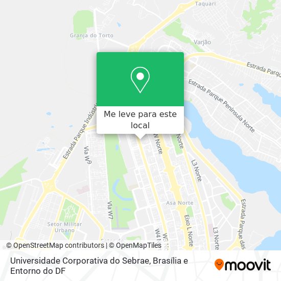 Universidade Corporativa do Sebrae mapa