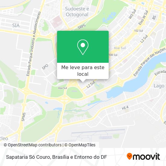 Sapataria Só Couro mapa