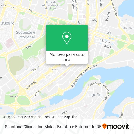 Sapataria Clínica das Malas mapa