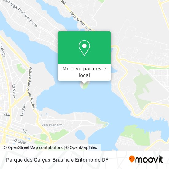 Parque das Garças mapa