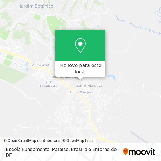 Escola Fundamental Paraíso mapa