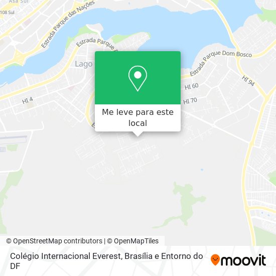 Colégio Internacional Everest mapa