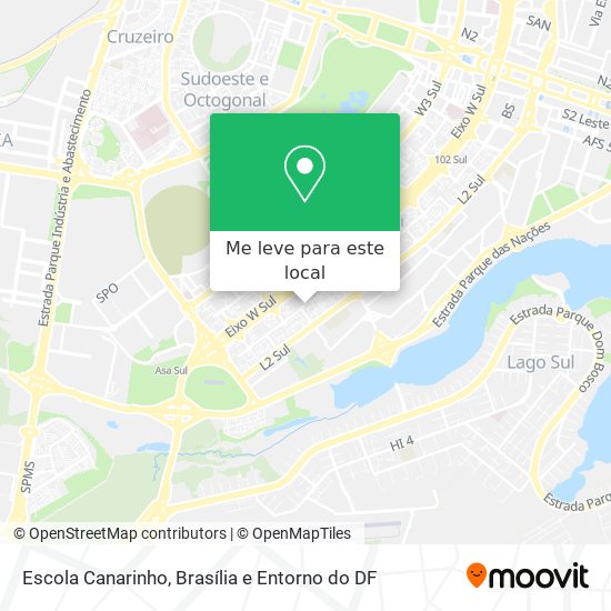 Escola Canarinho mapa