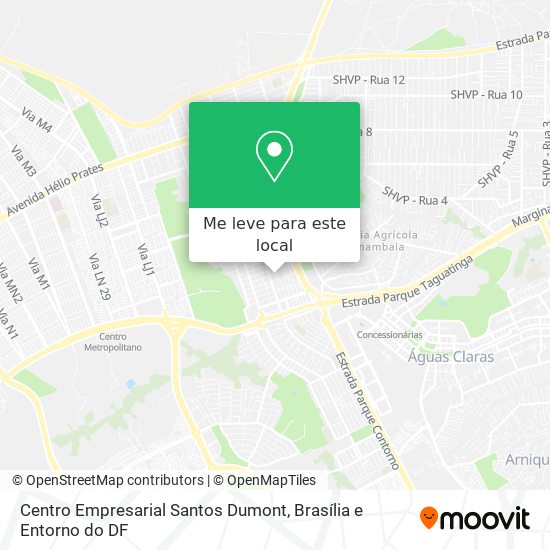 Centro Empresarial Santos Dumont mapa