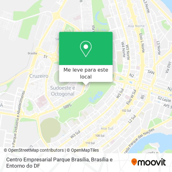 Centro Empresarial Parque Brasília mapa