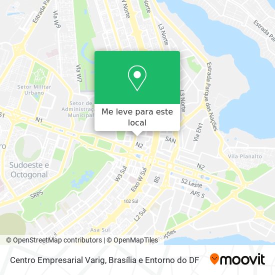 Centro Empresarial Varig mapa