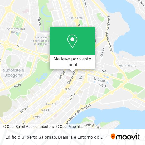 Edifício Gilberto Salomão mapa