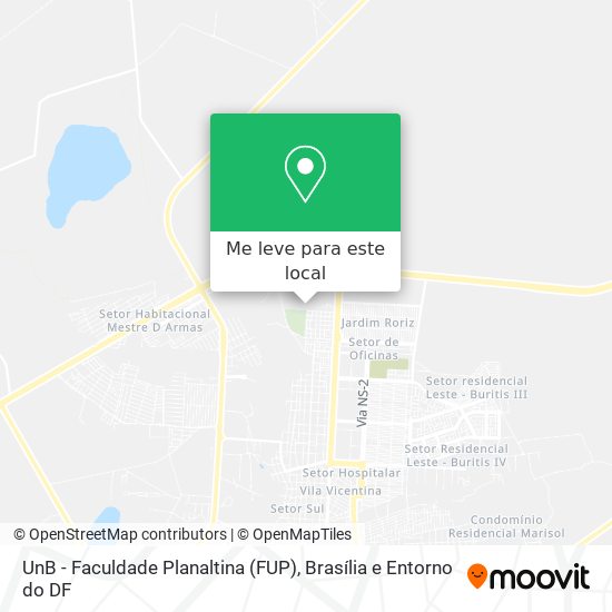 UnB - Faculdade Planaltina (FUP) mapa
