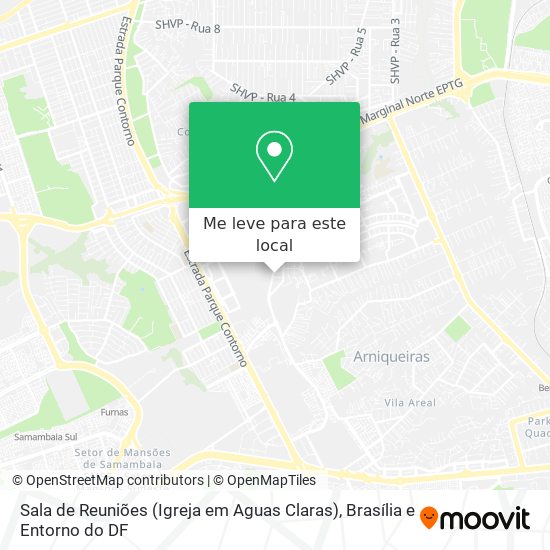 Sala de Reuniões (Igreja em Aguas Claras) mapa