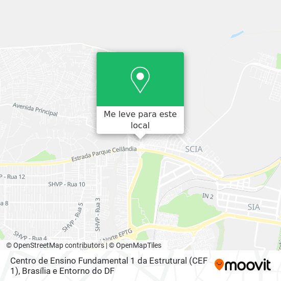 Centro de Ensino Fundamental 1 da Estrutural (CEF 1) mapa