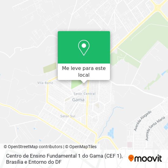 Centro de Ensino Fundamental 1 do Gama (CEF 1) mapa