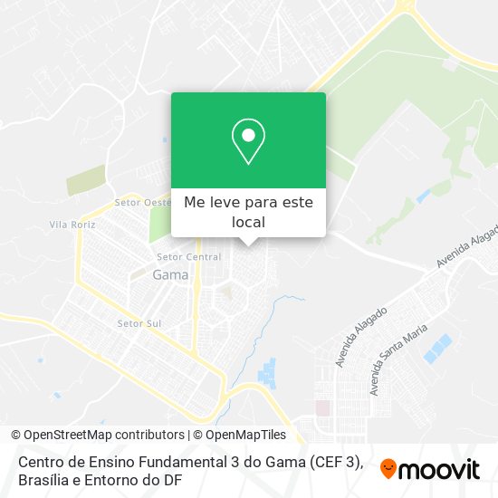 Centro de Ensino Fundamental 3 do Gama (CEF 3) mapa