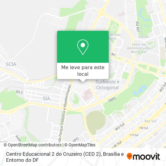 Centro Educacional 2 do Cruzeiro (CED 2) mapa