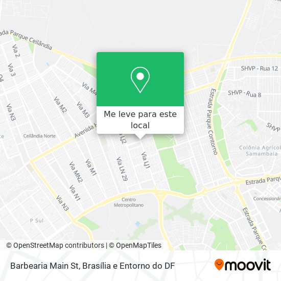 Barbearia Main St mapa