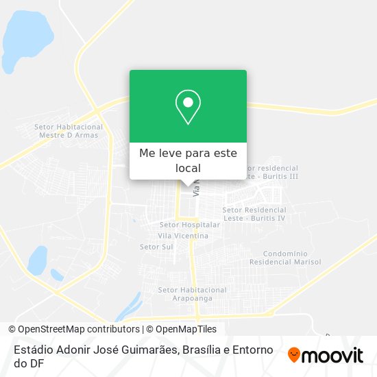 Estádio Adonir José Guimarães mapa