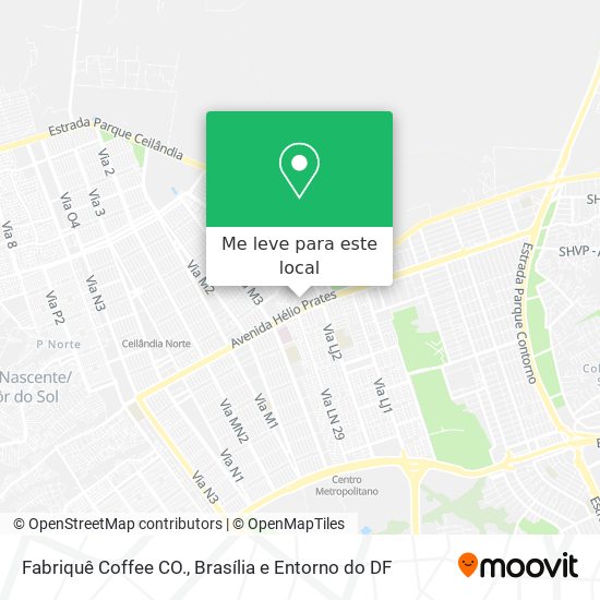 Fabriquê Coffee CO. mapa