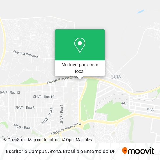 Escritório Campus Arena mapa