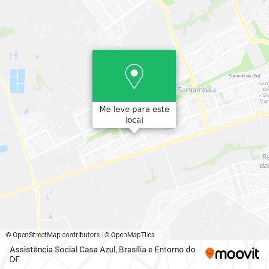 Assistência Social Casa Azul mapa