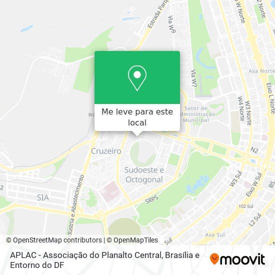 APLAC - Associação do Planalto Central mapa
