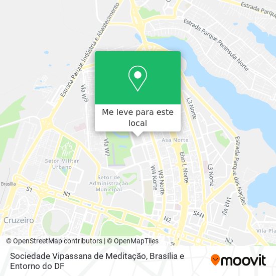 Sociedade Vipassana de Meditação mapa