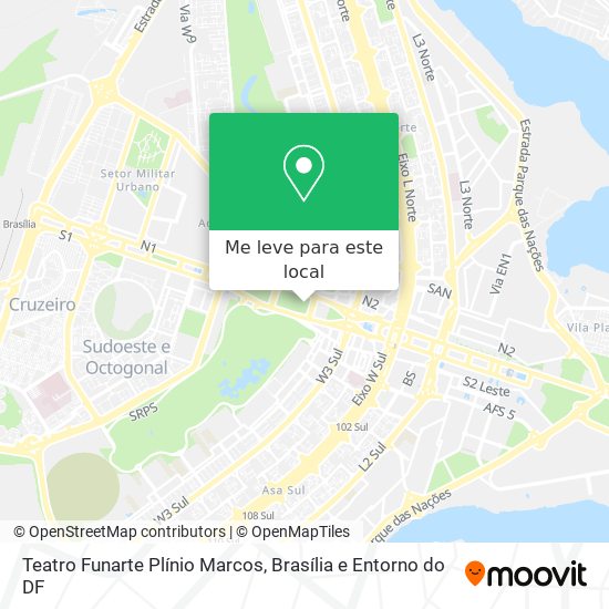 Teatro Funarte Plínio Marcos mapa