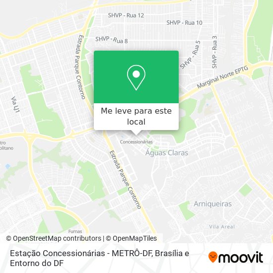Estação Concessionárias - METRÔ-DF mapa