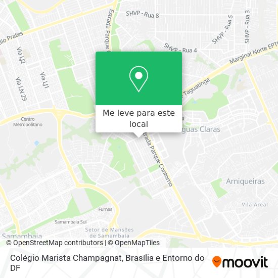 Colégio Marista Champagnat mapa