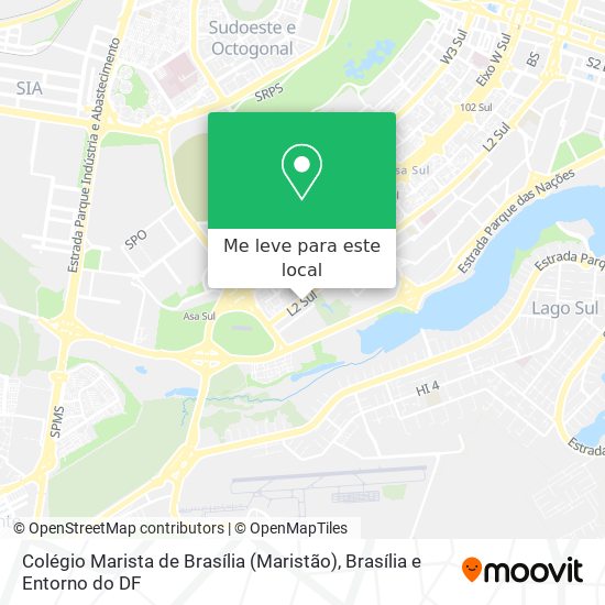 Colégio Marista de Brasília (Maristão) mapa