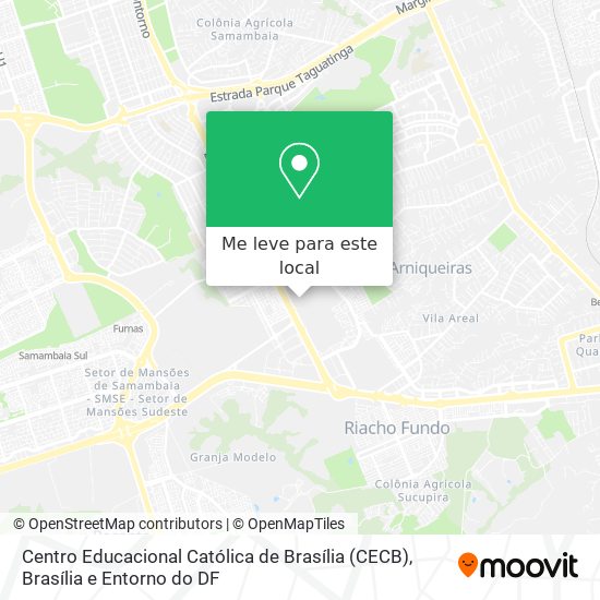 Centro Educacional Católica de Brasília (CECB) mapa