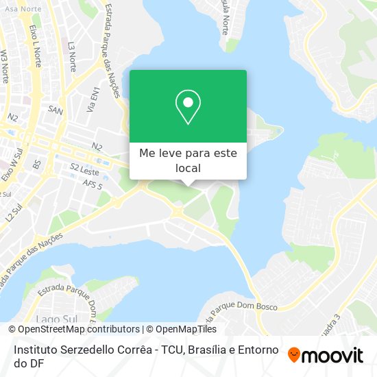 Instituto Serzedello Corrêa - TCU mapa