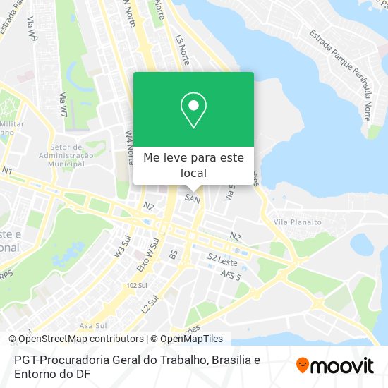 PGT-Procuradoria Geral do Trabalho mapa