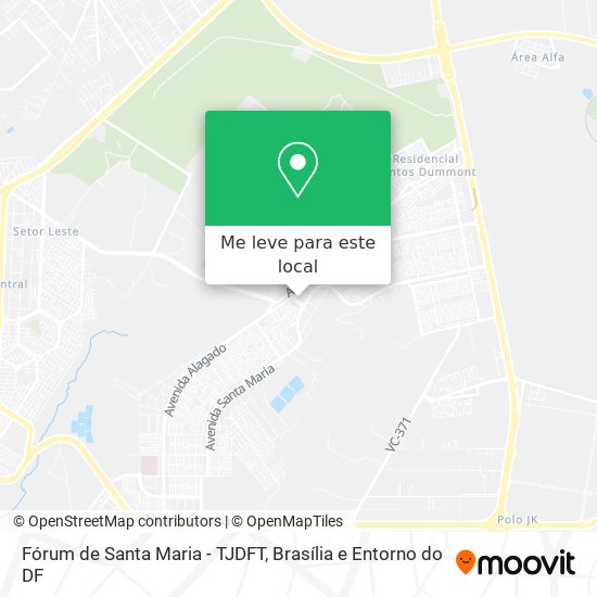 Fórum de Santa Maria - TJDFT mapa